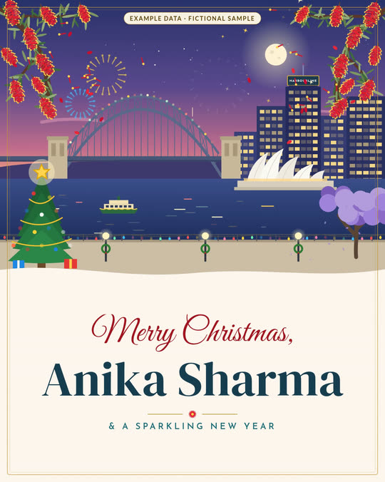 Harbour city sample card